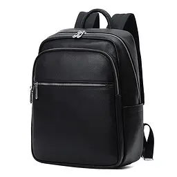 Чоловічий шкіряний рюкзак на два відділи TIDING BAG FL-N2-0201A