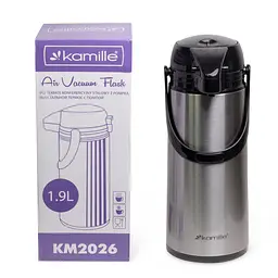 Термос Kamille KM-2026 1900 мл із помпою - мініатюра 6