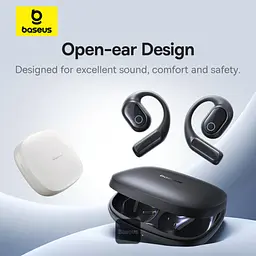 Навушники Baseus Eli 10i Fit Open-Ear TWS спортивні амбушюри для бігу, тренажерного залу та їзди на велосипеді – білі - мініатюра 6