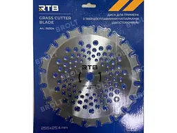 Диск RTB d=255мм 25,4мм 40з для тримера з твердосплавними напайками (двосторонній)