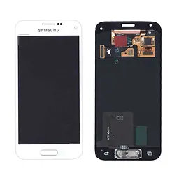 Матриця з тачскріном модуль для Samsung Galaxy S5 mini SM-G800F білий