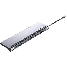 Док-станція Vention USB3.1 Type-C -- HDMI/VGA/USB-C/USB3.0x3/RJ45/SD/TF/TRRS 3.5mm/PD 100W 11in1 (THTHC)