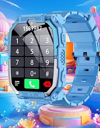 Розумний дитячий годинник Lemfo M20 з поворотно-знімним корпусом, 4G SIM карткою, GPS, прослушкою, 16GB пам’яті та TikTok, YouTube, Instagram До 5 днів роботи Синій - мініатюра 6