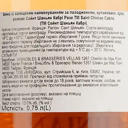 Вино Les Vignerons de Cabrie Rose AOP Saint Chinian, рожеве, сухе, 0.75 л - мініатюра 6