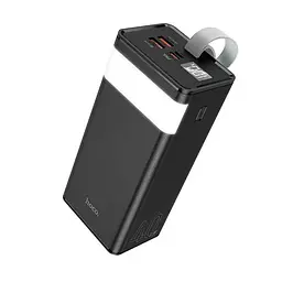 Портативний зарядний пристрій для телефону Power bank HOCO J86 Powermaster з ліхтарем 40000mAh Чорний - мініатюра 2