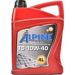 Олива моторна напівсинтетична Alpine ТS 10W-40 API SL/CF A3/B4-08 MB-229.1 VW 505.00 4 л (23461)