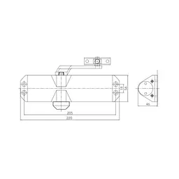 Дверний доводчик Dortec DT-82 White (63-00032) - мініатюра 4