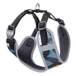 Шлея для собак та котів Ferplast Nikita Fashion P M камуфляж блакитний A: 30-43 см B: 38-55 см 1.5 см 75468930