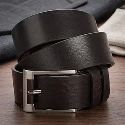 Чоловічий елітний ремінь шкіряний Grande Pelle 00776 коричневий 120 см
