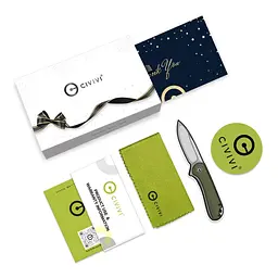 Комплект ніж складаний і ручка Civivi StellarQuill Pen & Button Lock Elementum II Knife Combo Gift Pack C23049 - мініатюра 4