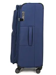 Валіза велика L тканинна з розширенням Airtex 828 78×48×34см 113л Темно-синій - мініатюра 5
