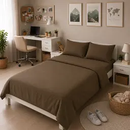 Комплект постільної білизни Ranforce Elite MirSon TEENAGER Light cacao 160 x 220 см (2200013671596)