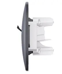 Розетка Videx Binera CAT6+CAT3 подвійна чорний графіт (VF-BNSK2PC6TF3-BG) - мініатюра 4