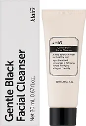 Пінка для глибокого очищення обличчя Klairs Gentle Black Facial Cleanser - мініатюра 2