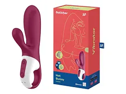 Вібратор-кролик Satisfyer Hot Bunny 17.5 см бордовий - мініатюра 4