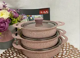 Набір посуду (омлетниці) O.M.S. Collection 3015 Pink - мініатюра 4