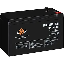 Акумулятор LogicPower AGM 6-DZM 12V/9Ah/108Wh [12654] [109291] - мініатюра 2