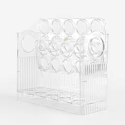 Контейнер для яєць МВМ My Home трирівневий 26.3х10х20 см прозорий (KP-70T) - мініатюра 2