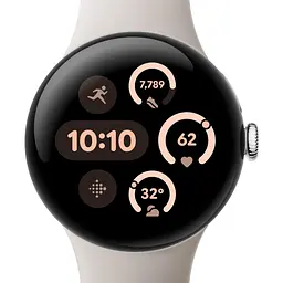 Smart Watch Google Pixel Watch 3 41mm Bluetooth / WiFi Polished Silver/Porcelain Band Global - мініатюра 2