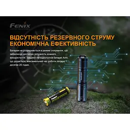 Ліхтар ручний Fenix E01 V2.0 блакитний - мініатюра 8