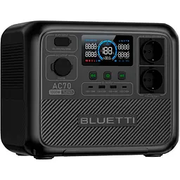 Зарядна станція Bluetti AC70 (768Wh | 1000W) - мініатюра 2