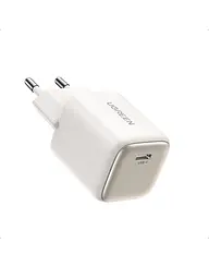 Блок зарядний адаптер Ugreen CD319 Nexode Mini 1 USB-C 30 W PD GaN (15326) білий - мініатюра 3