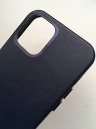 Оригінальний шкіряний чохол Decoded Leather Case для Apple iPhone 12 Pro Matt Navy Blue - мініатюра 6