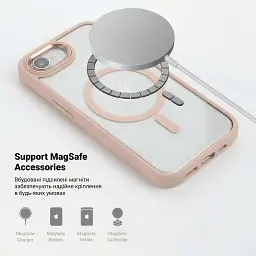 Чохол ArmorStandart Unit MagSafe для Apple iPhone 17e / 16e Pale Pink - мініатюра 4