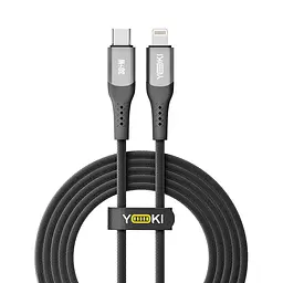 Кабель для заряджання та обміну даними Yoki YK-SO15 SOLID Series 30W 3A/10V 2 м Чорний