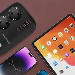 Мережевий фільтр живлення ColorWay CW-CHE34PDB 3 роз/4USB GaN3 Pro (CW-CHE34PDB) - мініатюра 12