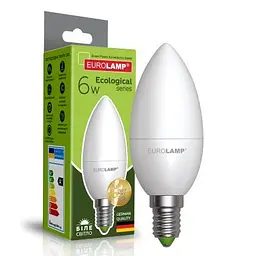 Лампочка Eurolamp LED CL 6W E14 4000K 220V (LED-CL-06144(P)) - мініатюра 2