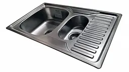 Кухонна мийка Romzha Petrika 1.5C Satin RO49669, Сірий - мініатюра 5
