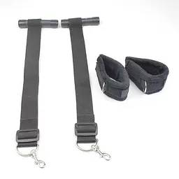 БДСМ підвіски на двері з наручниками Sportsheets Door Jam Cuffs для фіксації - мініатюра 2