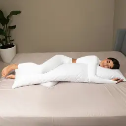 Подушка Ideia Nordic Comfort+ для відпочинку та сну з наволочкою на блискавці 40х140 см (8-35551) - мініатюра 10