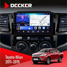 Штатна магнітола Toyota Hilux 2011-2015 Decker D9-006 4x64, 4G Decker (НФ-00004543)