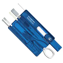 Ніж Victorinox SwissCard Transparent Blue (0.7122.T2) - мініатюра 1