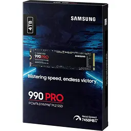 Накопичувач SSD M.2 2280 4TB 990 PRO Samsung (MZ-V9P4T0BW) - мініатюра 7