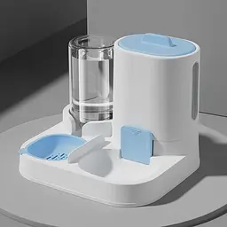 Автоматична годівниця для кішок Pet Feeder 054 з напувалкою, Синій