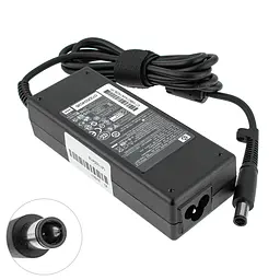 Блок живлення для ноутбука HP 19V, 4.74A, 90W, 7.4x5.0-PIN, black (463955-001) (без кабеля !) - мініатюра 2