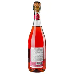 Вино ігристе Decordi Lambrusco Rosato Amabile, рожеве, напівсолодке, 8%, 0,75 л - мініатюра 4