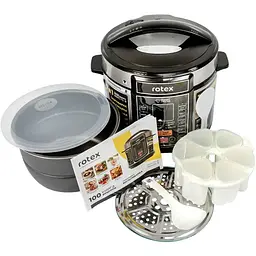 Мультиварка-скороварка Rotex REPC75-B - мініатюра 2