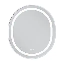 Дзеркало Mixxus Premium Ellipse MV05-80x70-Reverse white MP6645, Білий - мініатюра 4