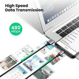 Дата кабель USB 2.0 AM to Micro 5P 1.0m US290 Aluminum Braid Black Ugreen (60146) - мініатюра 3