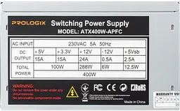 Блок живлення Prologix APFC 400W Bulk (E) - мініатюра 1