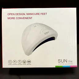 УФ лампа для гель-лаку SUN ONE LED UV Lamp 48 W для полімеризації, нарощування нігтів USB Біла - мініатюра 7