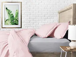 Комплект постільної білизни Cosas євро без простирадла SAKURA 200 x 220 см (Ranfors_Rose_200_2) - мініатюра 6