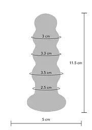 Анальна пробка Radiant Glass Buttplug 11.5 см (синій) - мініатюра 9