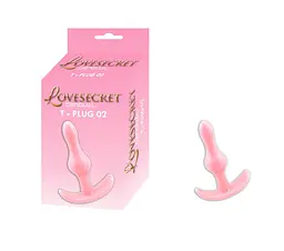 Анальна пробка Lovesecret T-Plug 02 8.5 см (рожевий) - мініатюра 4
