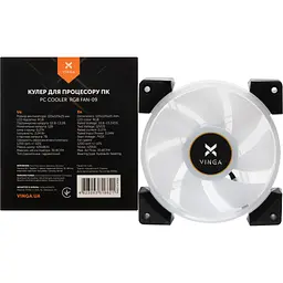 Кулер до корпусу Vinga RGB fan-09 - мініатюра 4