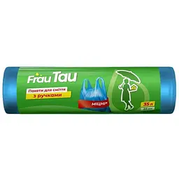 Пакети для смiття FRAU TAU 25шт 35л майка (з ручками)